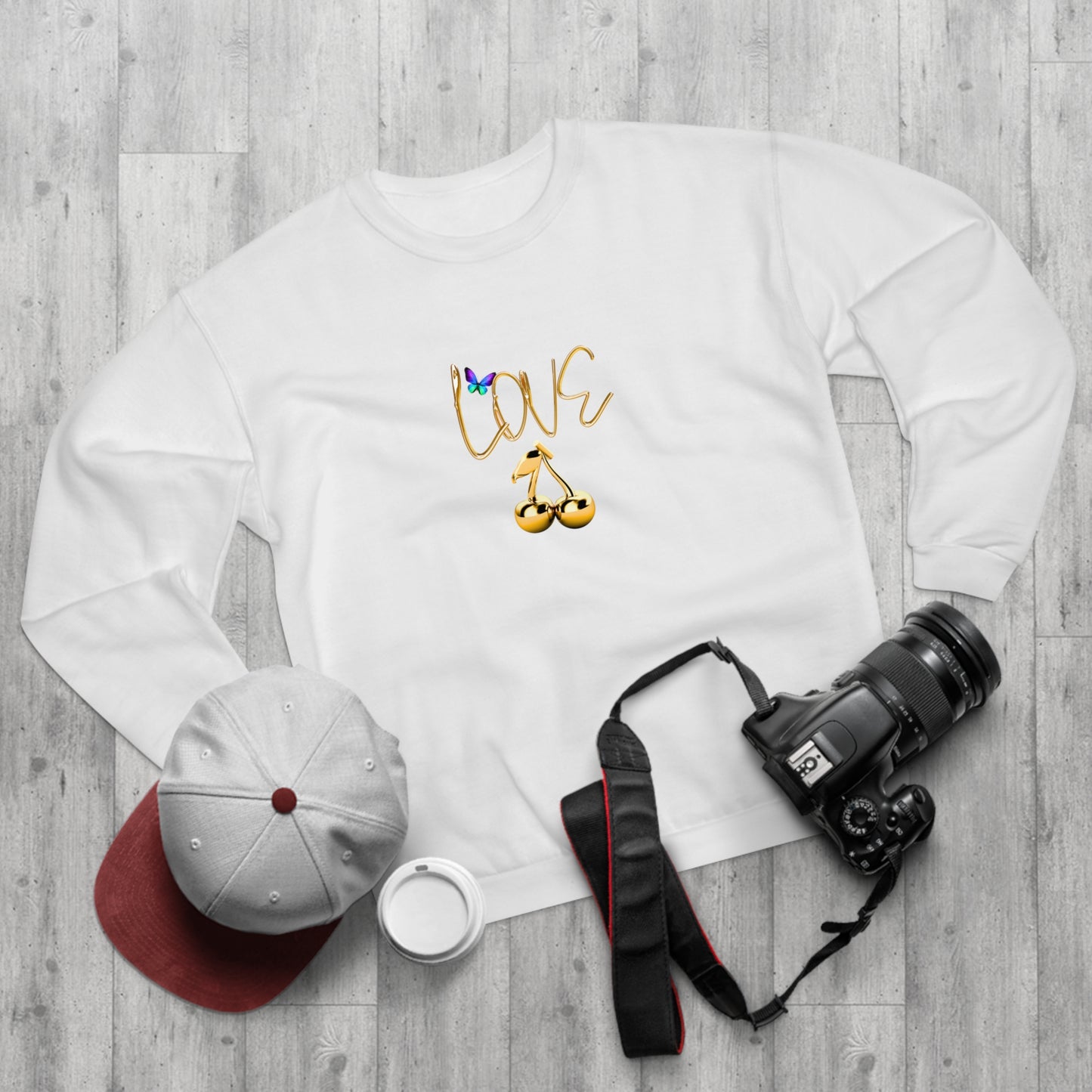 Gold Love Cherry Sweatshirt -