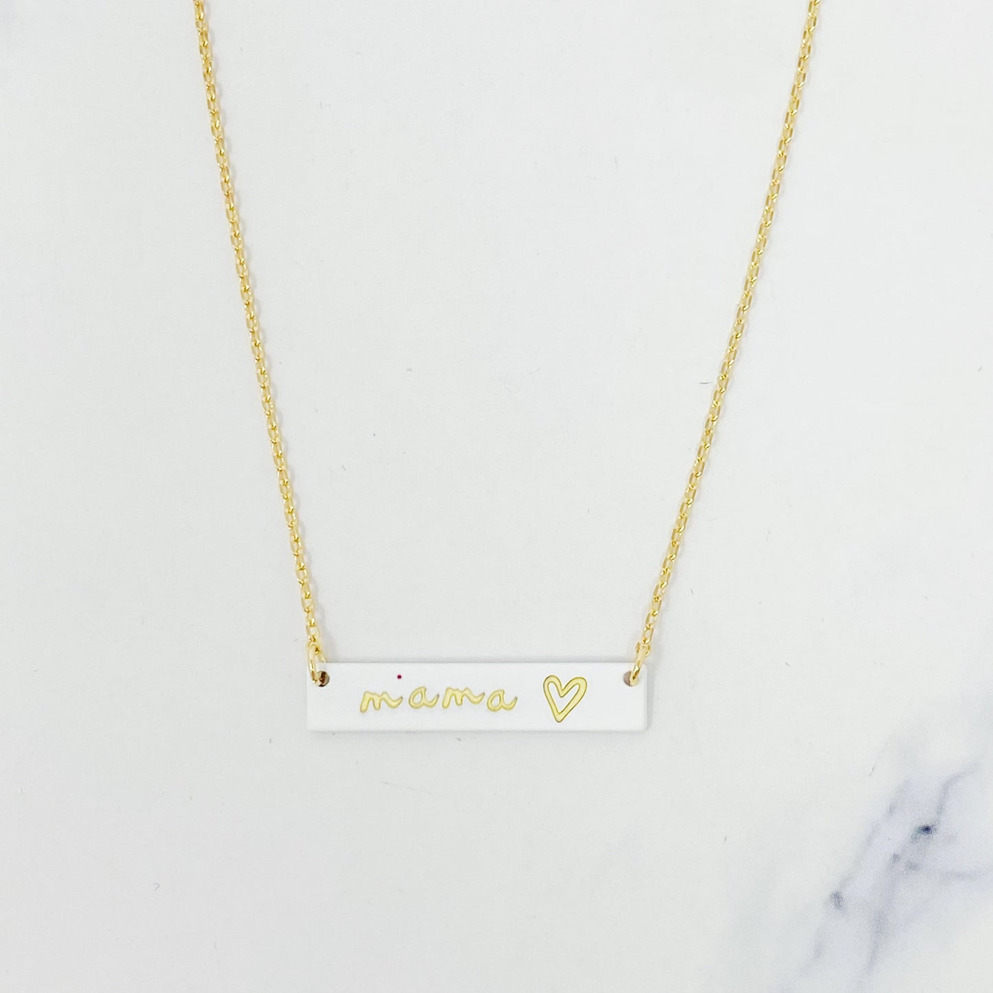 Mama Bar Heart Necklace