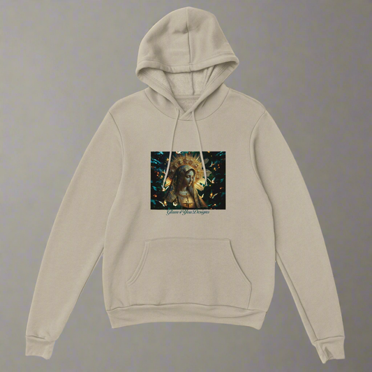 Holy Marie Mystic Electric Colors Hoodie - Butterfly Design with Beautiful Background