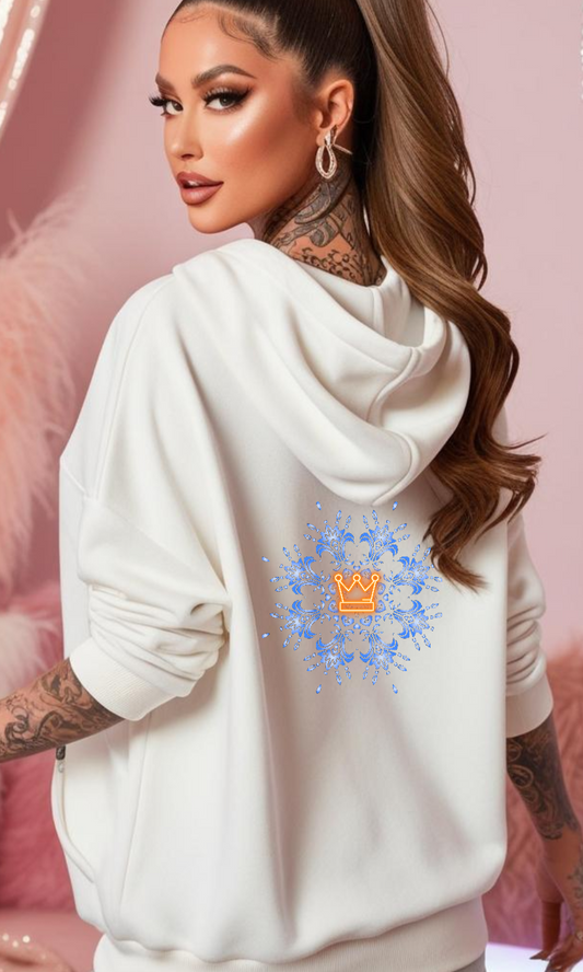 Kingsday Trendy Unique Hoodie - Delft Blue with Orange Lettering for  Party holland